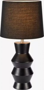 Lampa stołowa Markslojd Nowoczesna lampa stojąca Shape ceramiczna czarna na komodę 1