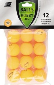 Sunflex Piłeczki do tenisa stołowego SUNFLEX Hobby pomarańczowe 12 szt. 20807 1