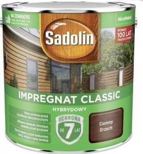 Sadolin SADOLIN IMPREGNAT CLASSIC HYBRYDOWY 7 LAT ORZECH CIEMNY 4.5L 1