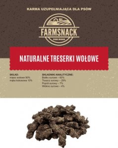 FarmSnack FarmSnack Naturalne Treserki Wołowe 100g 1