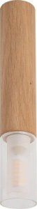 Lampa sufitowa Zumaline Sufitowy downlight minimalistyczny Madera okrągły drewno 1
