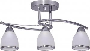 Lampa sufitowa Kaja Natynkowa lampa retro Samira K-JSL-8090/3 CHR chrom biała 1