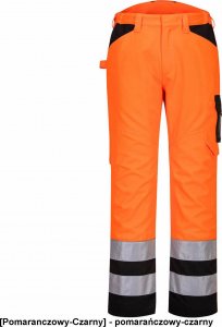 Portwest PW241 - Spodnie serwisowe ostrzegawcze PW2 - pomarańczowy-czarny 48 1