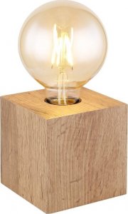 Lampa stołowa Globo Stołowa lampa stojąca Erna 15655T kostka cube drewniana 1