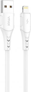 Kabel USB Vipfan USB-A - Lightning 1 m Biały (X12LT) 1