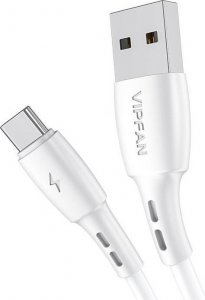 Kabel USB Vipfan USB-A - USB-C 3 m Biały (X05TC-3m-white) 1