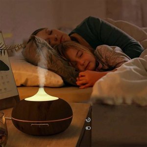 Nawilżacz powietrza 4kom.pl Dyfuzor zapachowy Nawilżacz powietrza 400ml Jonizator Aromaterapia 3 olejki pilot 3