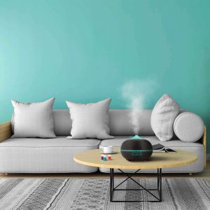 Nawilżacz powietrza 4kom.pl Dyfuzor zapachowy Nawilżacz powietrza 400ml Jonizator Aromaterapia 3 olejki pilot 10