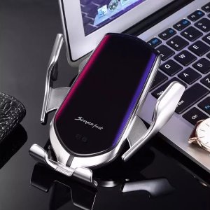 Uchwyt samochodowy na telefon ładowarka indukcyjna 1