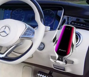 Uchwyt samochodowy na telefon ładowarka indukcyjna 2