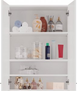 Topeshop SZAFKA ŁAZIENKOWA WISZĄCA POLA MINI DD - BIEL POŁYSK 3