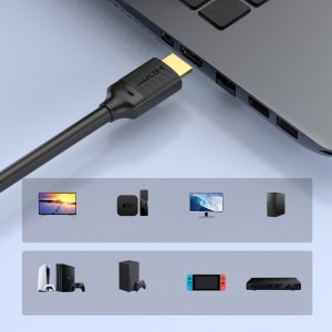 Kabel Choetech Choetech XHH-TP20 kabel HDMI 2.1 (8K 60Hz 48Gbps / 4K 144Hz / 2K 165Hz) 3D Dynamic HDR 2m czarny 4