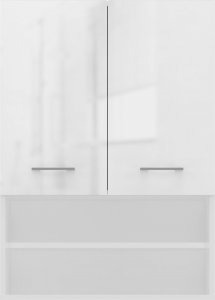 Topeshop SZAFKA ŁAZIENKOWA WISZĄCA POLA MINI DK - BIEL POŁYSK 2