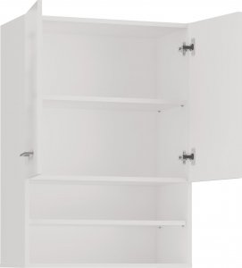 Topeshop SZAFKA ŁAZIENKOWA WISZĄCA POLA MINI DK - BIEL POŁYSK 4