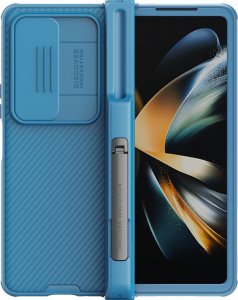 Nillkin Nillkin CamShield Pro Case (suit) etui Samsung Galaxy Z Fold 4 pokrowiec z osłoną na aparat podstawka niebieskie 1