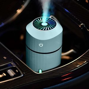 Nawilżacz powietrza 4kom.pl Nawilżacz powietrza Dyfuzor mgiełki Aromatyzer ultradźwiękowy Aromaterapia LED 320ml niebieski 2