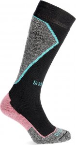Bridgedale Skarpety narciarskie damskie Bridgedale Ski Mid+ Merino P Pattern - blk/crl 41 - 43 7