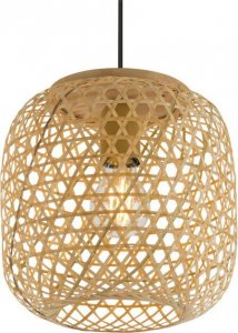 Lampa wisząca Globo Lampa wisząca Mirena 15367H bambusowa nad stół beżowa 1