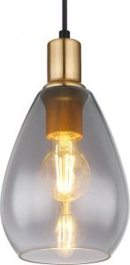Lampa wisząca Globo Lampa wisząca Fanni 15563H szklana czarna przydymiona 1