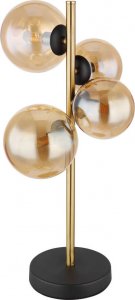 Lampa stołowa Globo Stojąca lampa Riha 56135-4T stołowa czarna bursztynowa 4