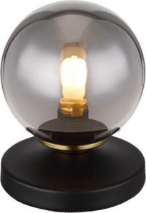 Lampa stołowa Globo Stojąca lampa Jorge 56136T kula na stół czarna przydymiona 1