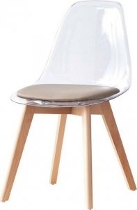 DKD Home Decor Krzesło do Jadalni DKD Home Decor Beżowy Drewno Poliwęglany (54 x 47 x 81 cm) 1