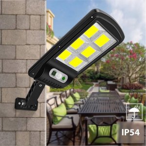 Maclean Solarna lampa uliczna LED z czujnikiem ruchu i pilotem Maclean IP54, 4W, 400lm, 6500K, Li-ion 1200 mAh, 3 tryby pracy MCE446 3