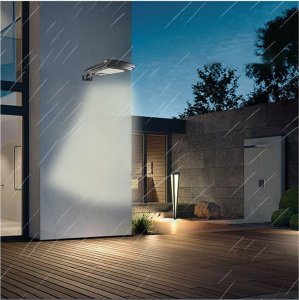 Maclean Solarna lampa uliczna LED z czujnikiem ruchu i pilotem Maclean IP54, 4W, 400lm, 6500K, Li-ion 1200 mAh, 3 tryby pracy MCE446 8