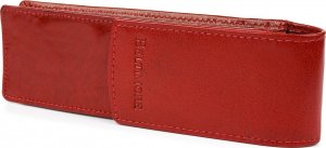 Piórnik Beltimore Etui na długopisy pojemne czerwone skórzane Beltimore G91 2
