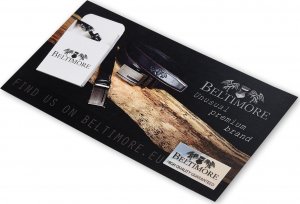 Piórnik Beltimore Etui na długopisy pojemne czerwone skórzane Beltimore G91 7