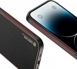 Dux Ducis Dux Ducis Yolo etui iPhone 14 Pro elegancki pokrowiec ze skóry ekologicznej czarny 8