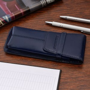 Piórnik Beltimore Piórnik Skórzany etui na pióro granatowe Beltimore J03 2