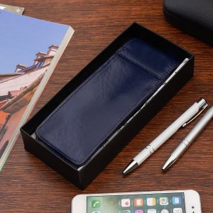 Piórnik Beltimore Piórnik Skórzany etui na pióro granatowe Beltimore J03 6