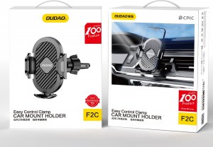 Dudao Dudaozaciskowy uchwyt samochodowy na nawiew kratkę wentylacyjną czarny (F2C) 5