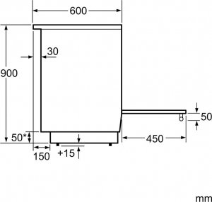 Grill elektryczny Bosch Bosch Cooker HLN39A060U Hob type Induction, Oven type Electric, Black, Width 60 cm, Grilling, Red LED, 66 L, Depth 60 cm 8