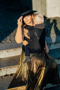 LennyLamb Nosidełko LennyLamb LennyUpGrade - Pawi Ogon - Pitch Black Regulowane 12