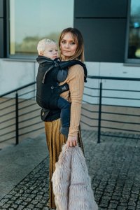 LennyLamb Nosidełko LennyLamb LennyUpGrade - Pawi Ogon - Pitch Black Regulowane 16