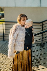 LennyLamb Nosidełko LennyLamb LennyUpGrade - Pawi Ogon - Pitch Black Regulowane 17