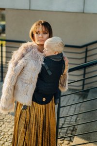 LennyLamb Nosidełko LennyLamb LennyUpGrade - Pawi Ogon - Pitch Black Regulowane 2