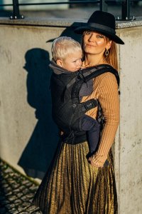 LennyLamb Nosidełko LennyLamb LennyUpGrade - Pawi Ogon - Pitch Black Regulowane 9