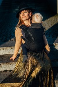 LennyLamb Nosidełko LennyLamb LennyUpGrade - Pawi Ogon - Pitch Black Regulowane 10