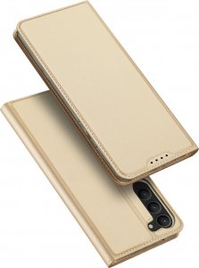 Dux Ducis Dux Ducis Skin Pro etui Samsung Galaxy S23+ pokrowiec z klapką portfel na kartę podstawka złote 1