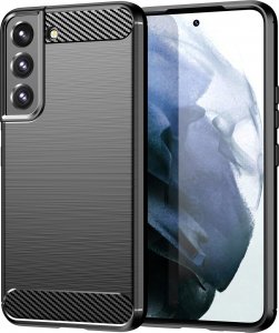 Hurtel Carbon Case etui Samsung Galaxy S23 elastyczny silikonowy karbonowy pokrowiec czarne 1