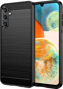 Hurtel Carbon Case etui Samsung Galaxy A14 5G elastyczny silikonowy karbonowy pokrowiec czarne 1