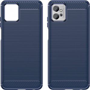 Hurtel Carbon Case etui Motorola Moto G82 5G / Moto G52 elastyczny silikonowy karbonowy pokrowiec czarne 8