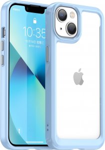 Hurtel Outer Space Case etui iPhone 14 Plus sztywny pokrowiec z żelową ramką niebieski 1