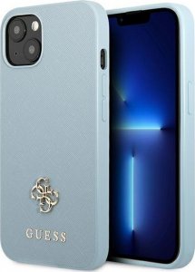 Guess Guess GUHCP13SPS4MB iPhone 13 mini 5,4" niebieski/blue hardcase Saffiano 4G Small Metal Logo 1