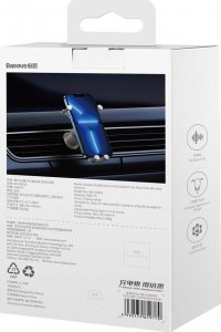 Baseus Baseus Stable Series uchwyt samochodowy na kratkę wentylacyjną nawiew szary (SUWX020002) 16