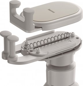 Baseus Baseus Stable Series uchwyt samochodowy na kratkę wentylacyjną nawiew szary (SUWX020002) 4