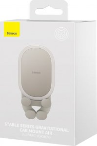 Baseus Baseus Stable Series uchwyt samochodowy na kratkę wentylacyjną nawiew szary (SUWX020002) 5